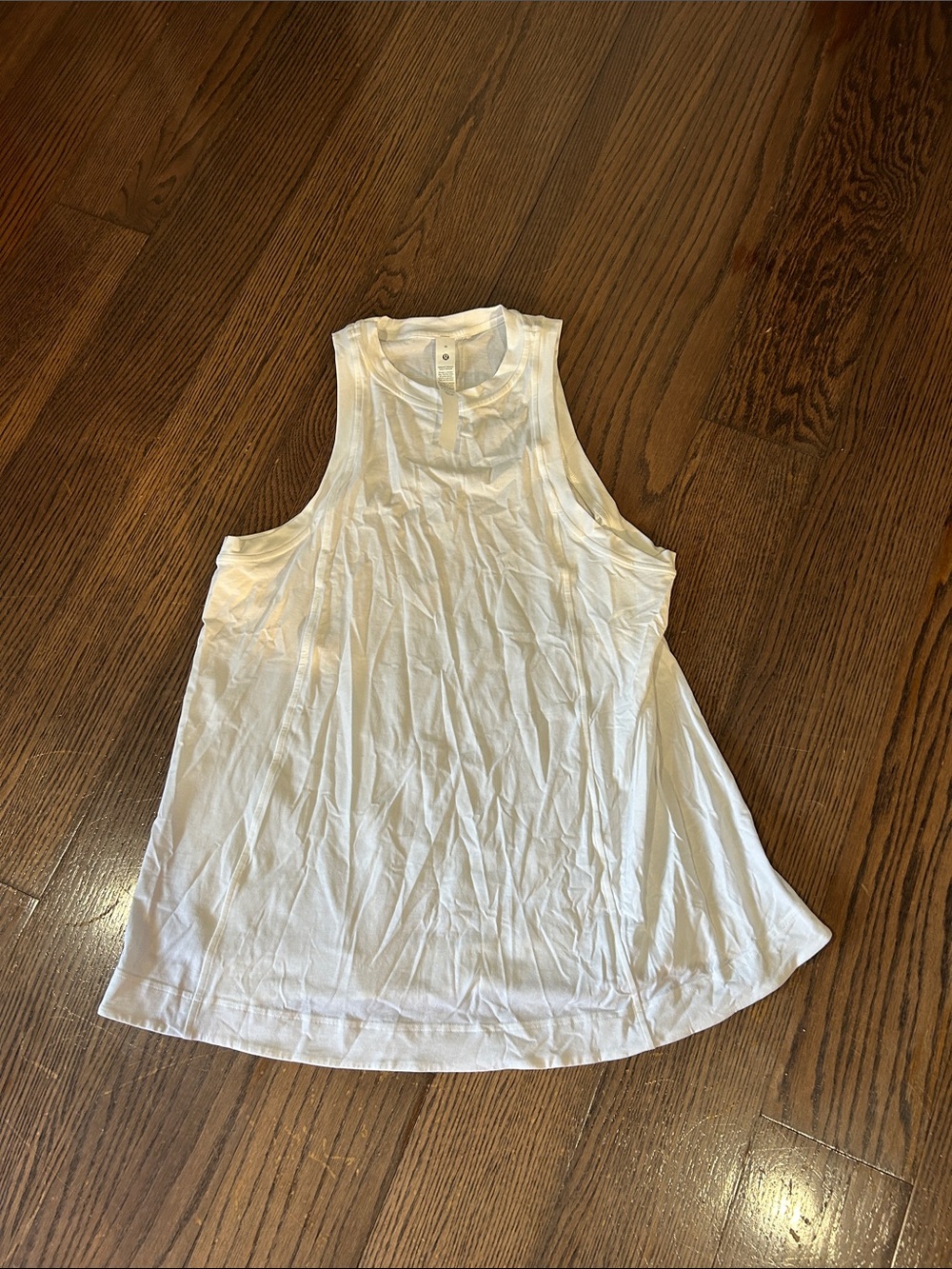 lululemon athletica White Sleeveless Athletic Tank sculpt tank top M